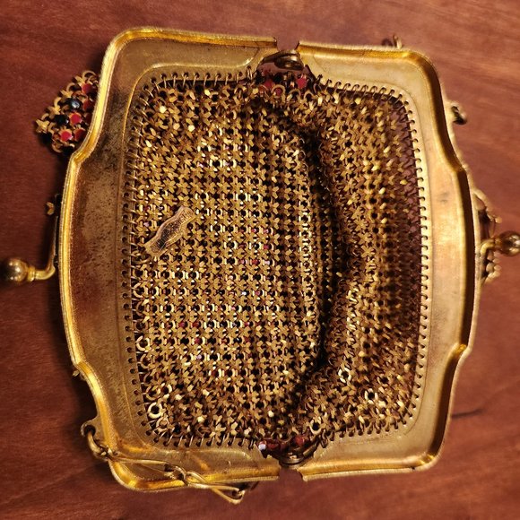 Vintage Whiting & Davis Mesh Purse Bag - Picture 4 of 4